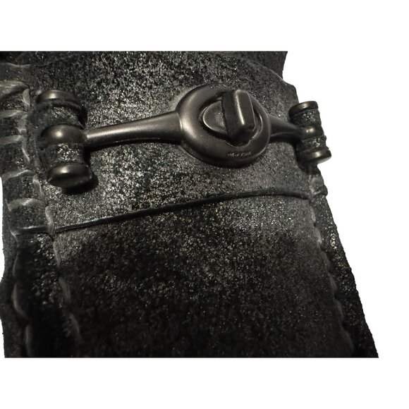 COACH Womens Crosby Driver Horsebit Turn Lock Loafer Gunmetal Black Size 8.5B - Picture 7 of 10